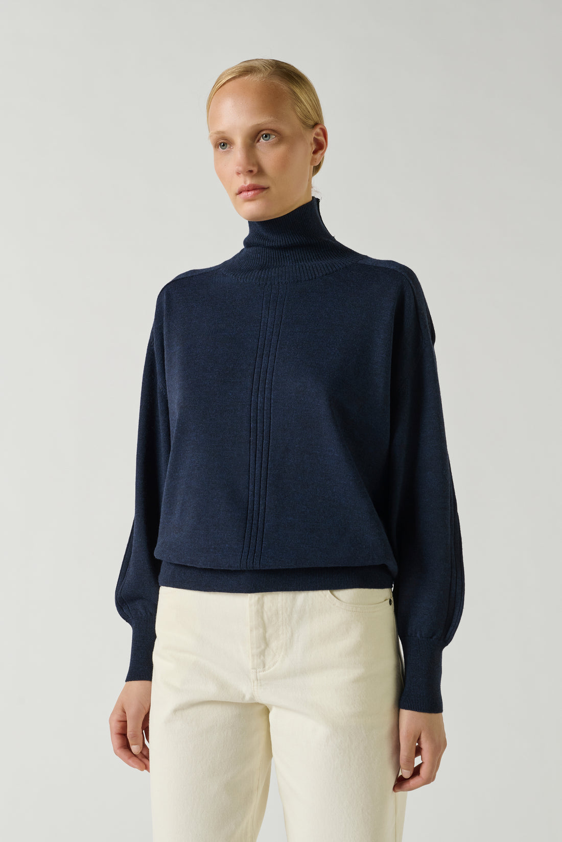 Pull Nord - Navy - Laine - Femme
