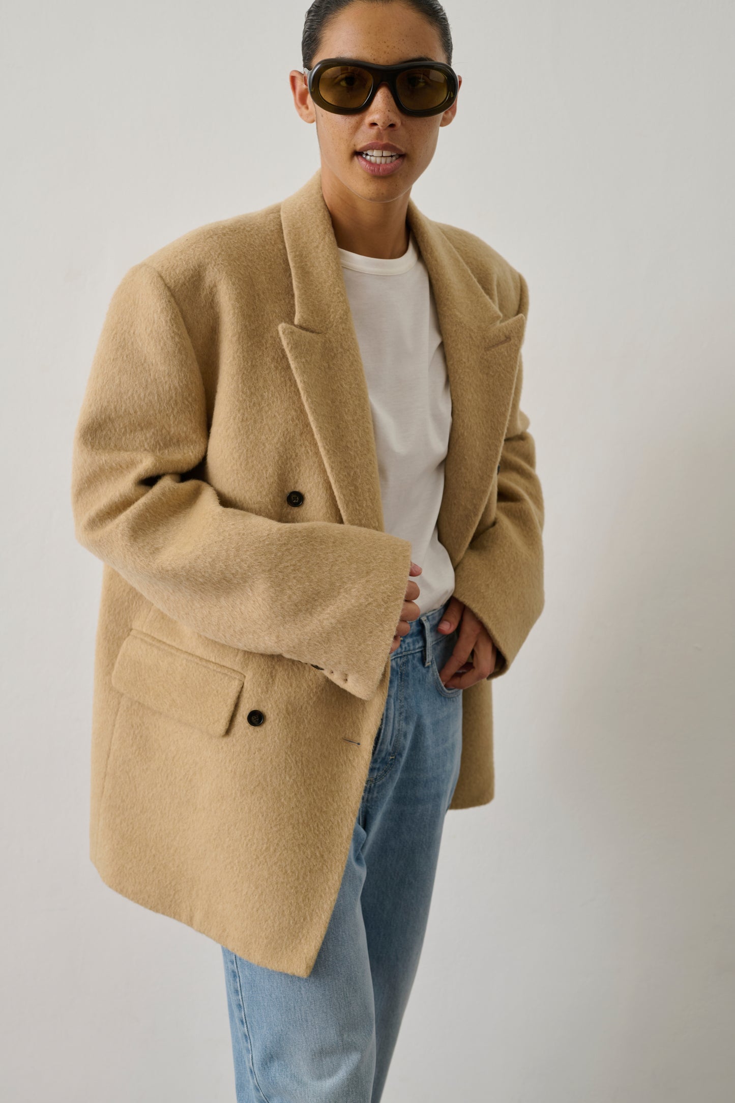 Manteau Helga - Beige - Coton - Femme