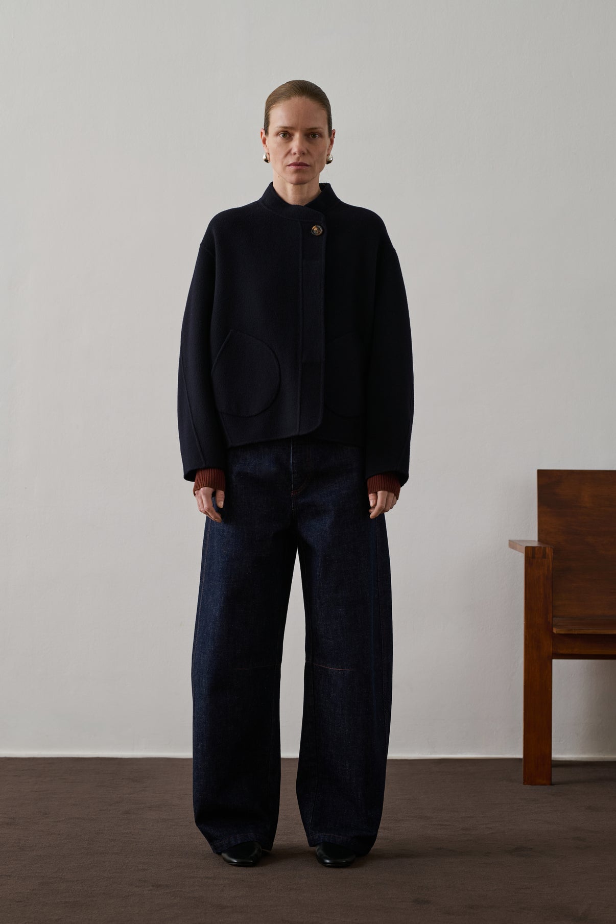 Manteau Windsor - Deep Navy - Laine - Femme vue 1