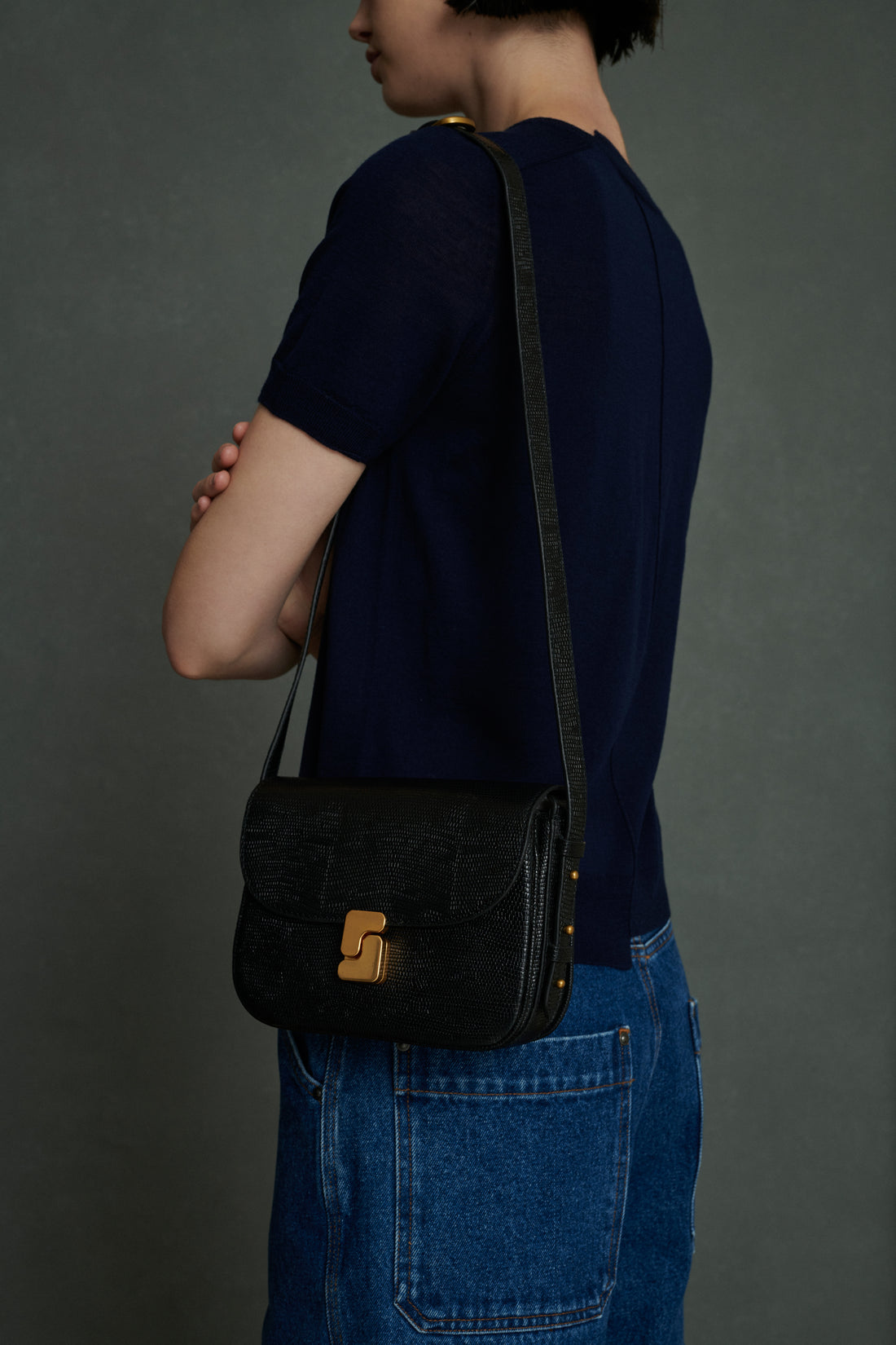 Sac Bellissima Mini - Noir - Cuir - Femme