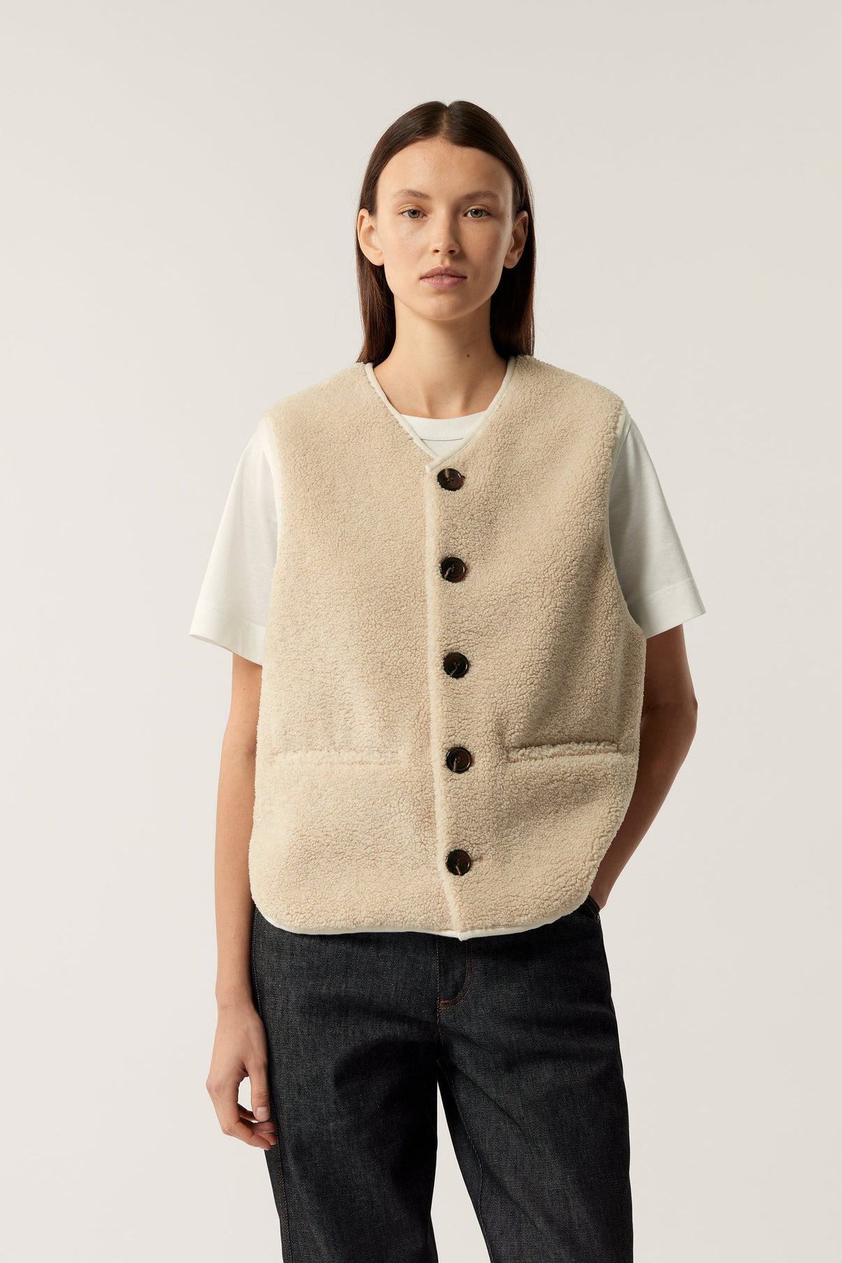 FUSIL OFF-WHITE SLEEVELESS WAISTCOAT vue 1