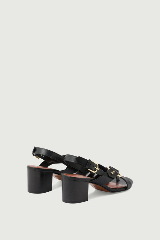 FLORENTINE BLACK SANDALS