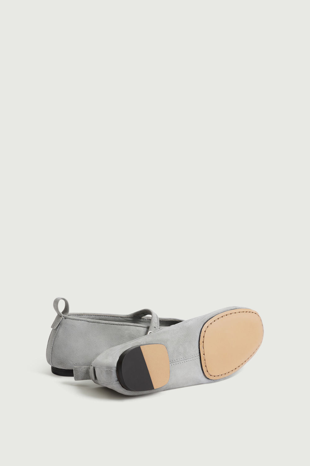 Ballerines Madeline - Gris Clair - Cuir - Femme vue 3